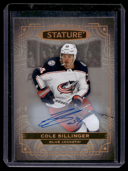 2022-23 Upper Deck Stature - Autographs - Cole Sillinger #70