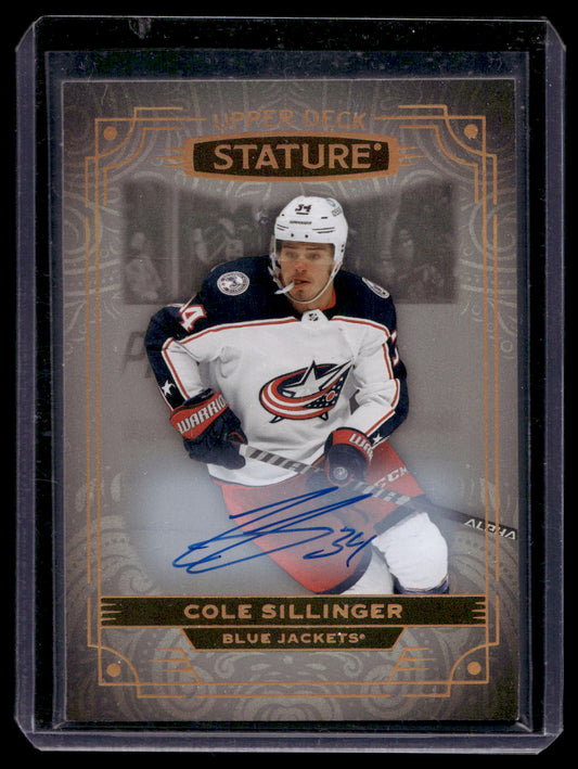 2022-23 Upper Deck Stature - Autographs - Cole Sillinger #70