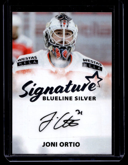 2024-25 Blueline Signature Silver - Joni Ortio #AU-JO /100
