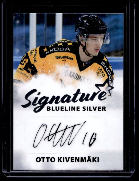 2024-25 Blueline Signature Silver - Otto Kivenmäki #AU-OK /100