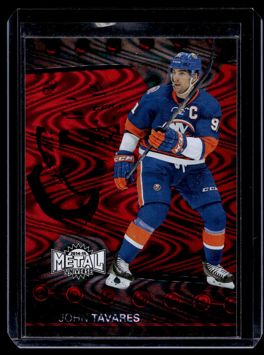 2014-15 Fleer Showcase - Metal Universe - Precious Metal Gems Red - John Tavares #5 /100