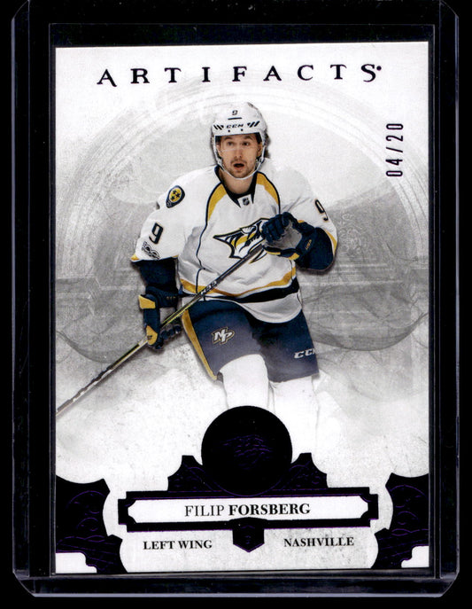2017-18 Upper Deck Artifacts - Purple - Filip Forsberg #11 /20