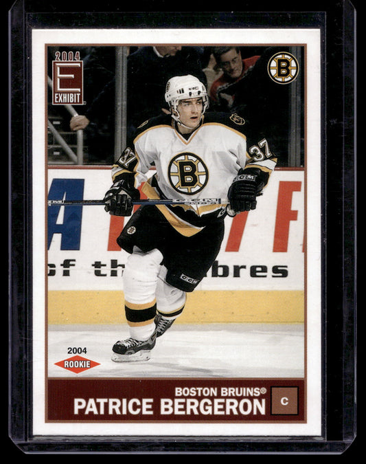2003-04 Pacific Exhibit - Patrice Bergeron #227 /975 RC
