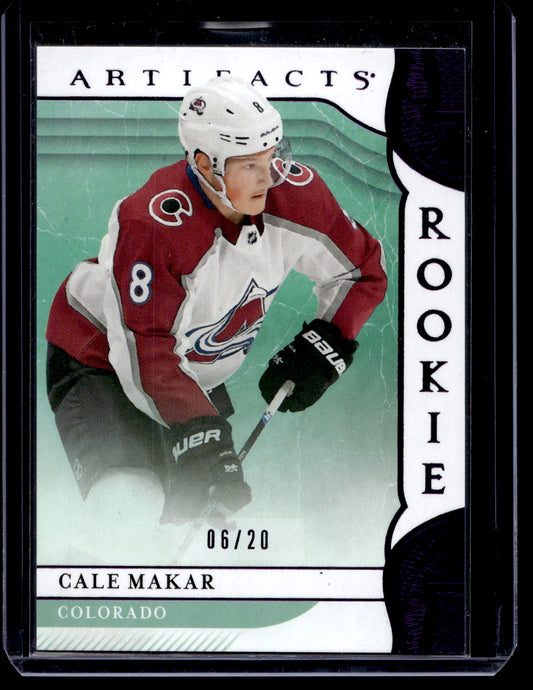 2019-20 Upper Deck Artifacts  - Purple Rookies - Cale Makar #161 /20 RC