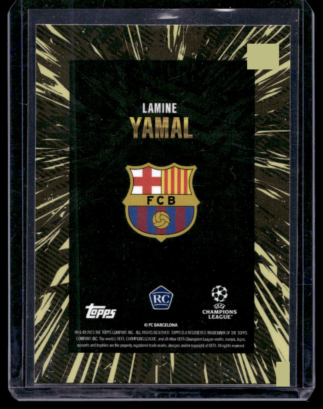 2023-24 Topps Gold X Whip - Future Stars Cracked Ice - Lamine Yamal