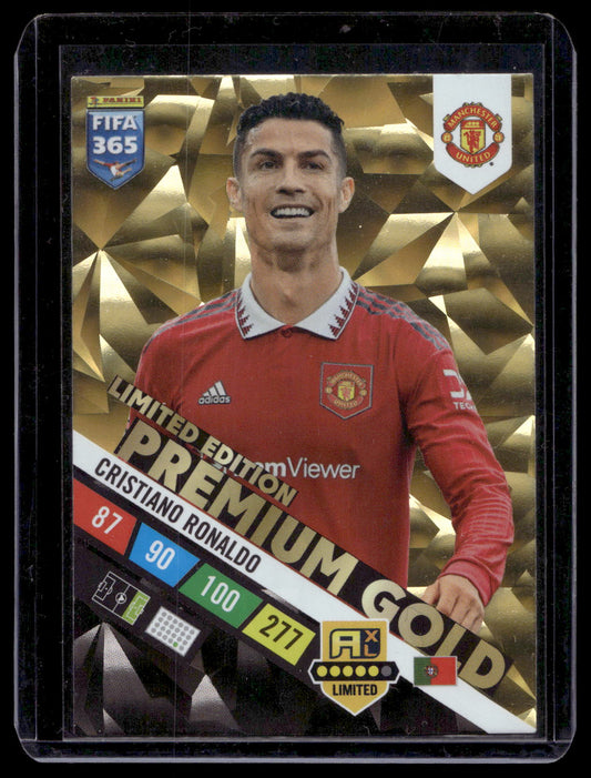 2023 Panini Adrenalyn XL Fifa 365 - Limited Edition Premium Gold - Cristiano Ronaldo