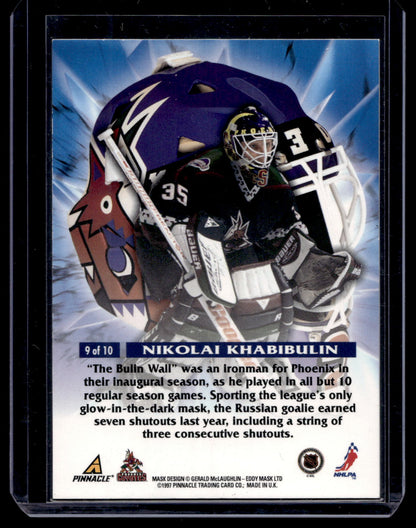 1997-98 Pinnacle Masks - Nikolai Khabibulin #9