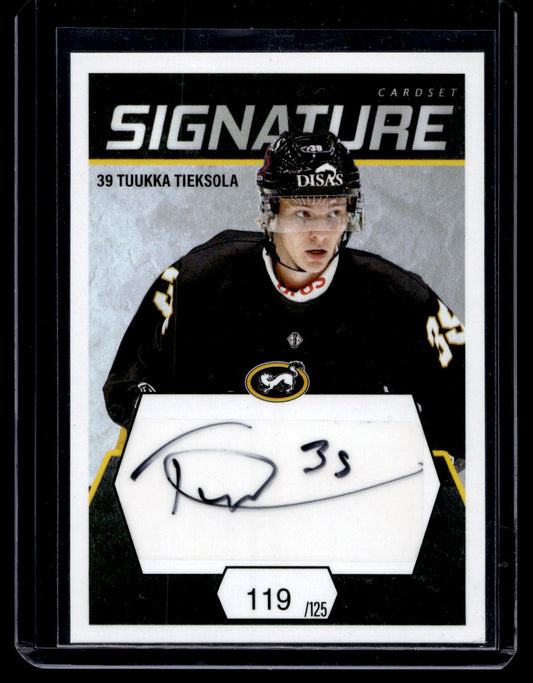 2021-22 Cardset Signature - Tuukka Tieksola /125