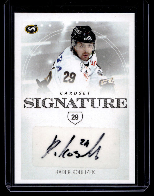 2019-20 Cardset Signature - Radek Koblizek /125
