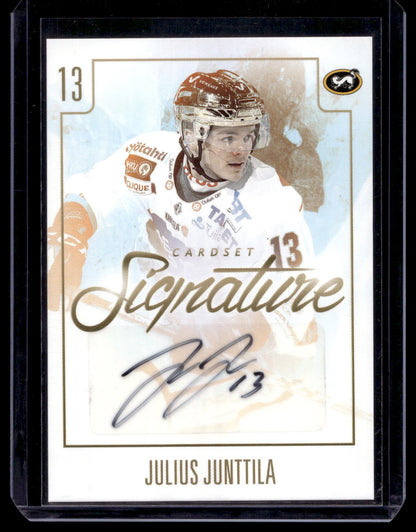 2017-18 Cardset Signature - Julius Junttila /125