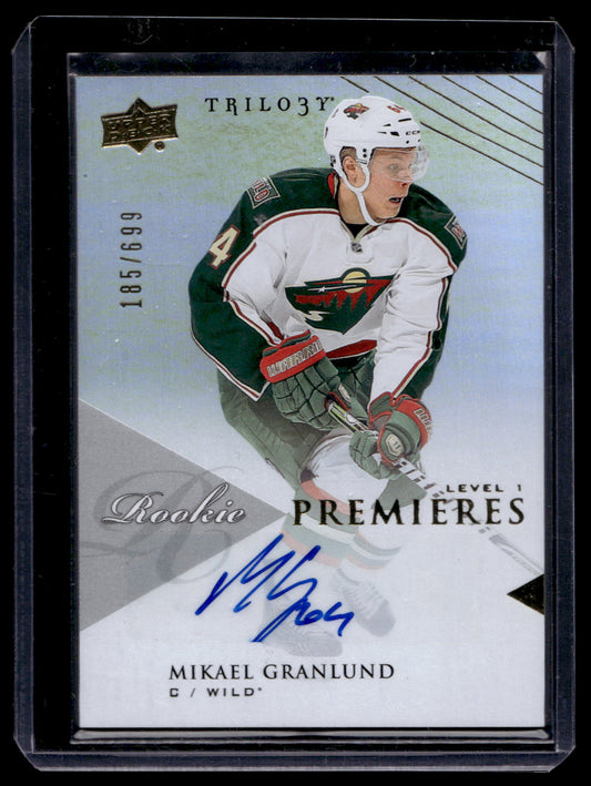 2013-14 Upper Deck Trilogy - Rookie Premieres Level 1 - Mikael Granlund #113 /699 RC