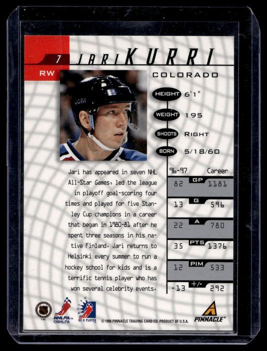 1997-98 Pinnacle Be A Player - Autographs - Jari Kurri #7