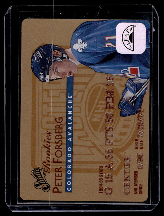 1995-96 Leaf - Studio Rookies - Peter Forsberg #2
