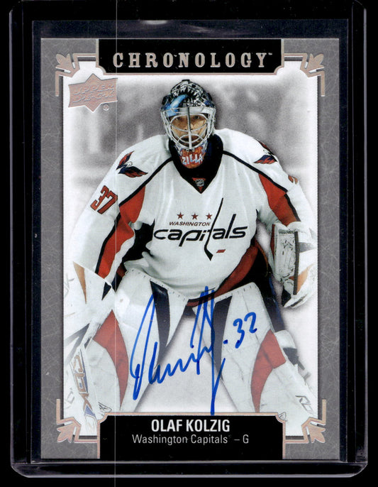 2019-20 Upper Deck Chronology - Franchise History Autographs - Olaf Kolzig #FH-WA-OK