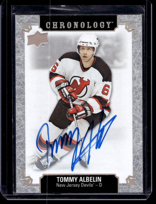 2018-19 Upper Deck Chronology - Franchise History Autographs - Tommy Albelin #FH-NJ-TA