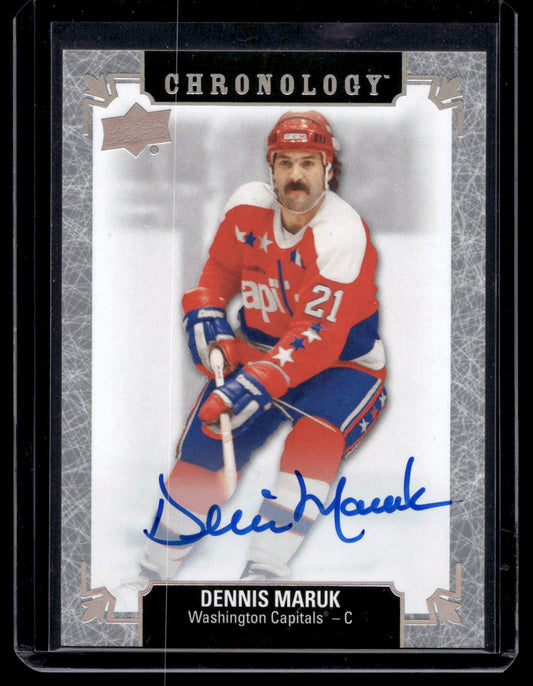 2018-19 Upper Deck Chronology - Franchise History Autographs - Dennis Maruk #FH-WA-DM
