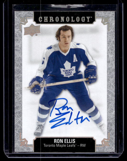 2018-19 Upper Deck Chronology - Franchise History Autographs - Ron Ellis #FH-TO-RE