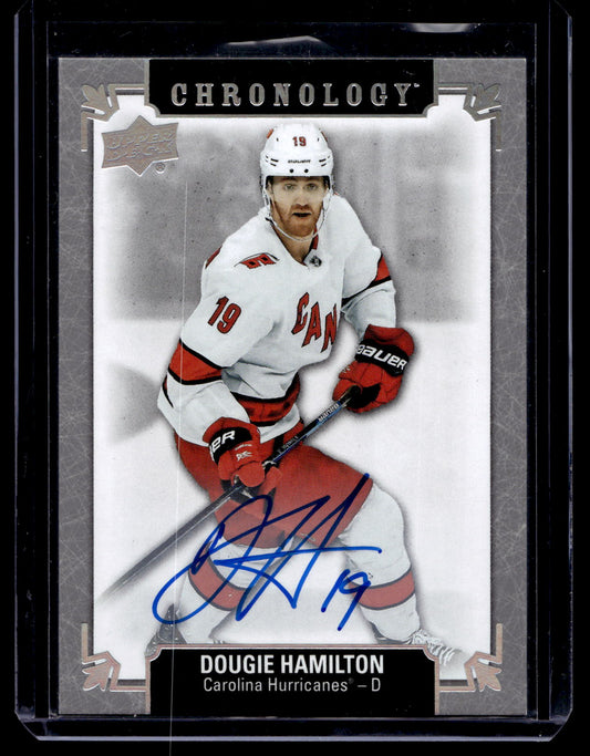 2019-20 Upper Deck Chronology - Franchise History Autographs - Dougie Hamilton #FH-CR-DH