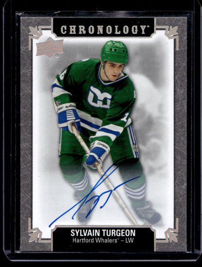 2019-20 Upper Deck Chronology - Franchise History Autographs - Sylvain Turgeon #FH-HA-ST