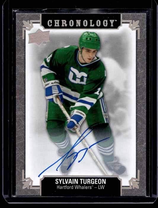 2019-20 Upper Deck Chronology - Franchise History Autographs - Sylvain Turgeon #FH-HA-ST