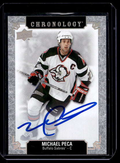 2018-19 Upper Deck Chronology - Franchise History Autographs - Michael Peca #FH-BU-MP