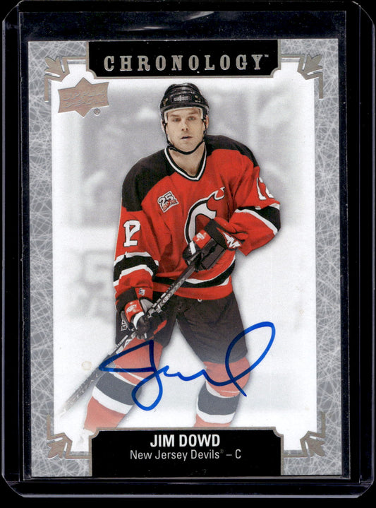 2018-19 Upper Deck Chronology - Franchise History Autographs - Jim Dowd #FH-NJ-JD