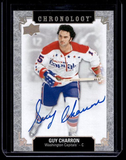 2018-19 Upper Deck Chronology - Franchise History Autographs - Guy Charron #FH-WA-GC