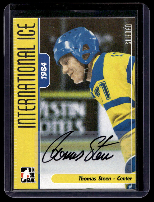 2006-07 In the Game-Used International Ice Signature Series - Autographs - Thomas Steen #A-TS