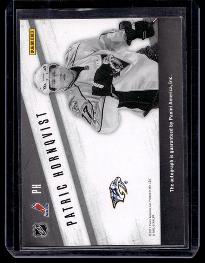 2010-11 Panini Zenith - Yours Truly Autographs - Patric Hornqvist #PH