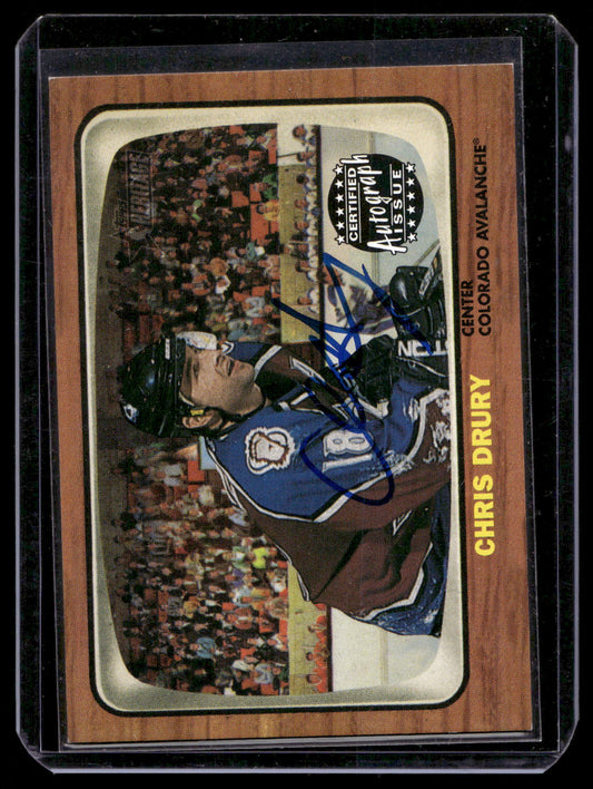 2002-03 Topps Heritage - Real One Autographs - Chris Drury #RO-CD