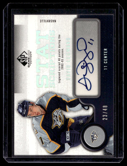 2005-06 Upper Deck SP Game Used Edition - Statscriptions - David Legwand #ST-DL /48