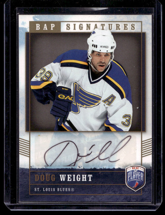 2006-07 Upper Deck Be a Player - Signatures - Doug Weight #DW