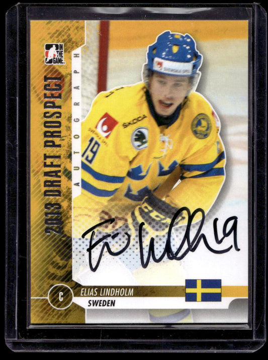 2013 In the Game Draft Prospects - Autographs - Silver - Elias Lindholm #A-EL2