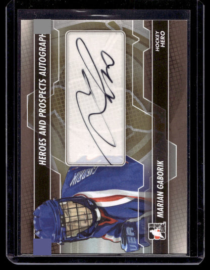 2013-14 In the Game Heroes and Prospects - Autographs - Marian Gaborik #A-MG
