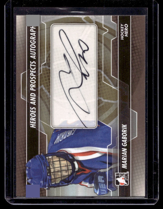 2013-14 In the Game Heroes and Prospects - Autographs - Marian Gaborik #A-MG