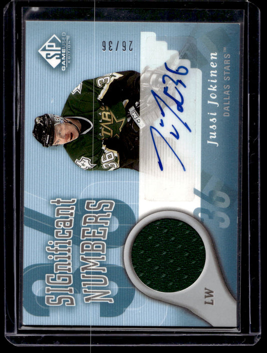 2005-06 SP Game Used Edition - Significant Numbers - Jussi Jokinen #SN-JJ /36 RY