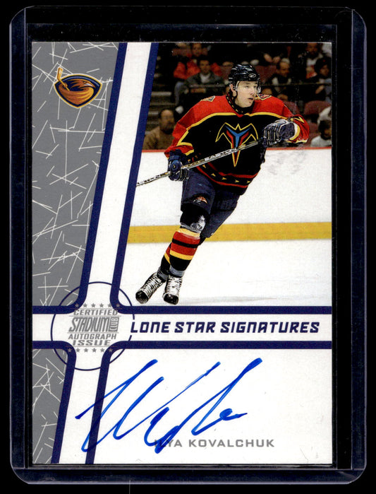2002-03 Topps Stadium Club - Lone Star Signatures Blue - Ilya Kovalchuk #LS-IK