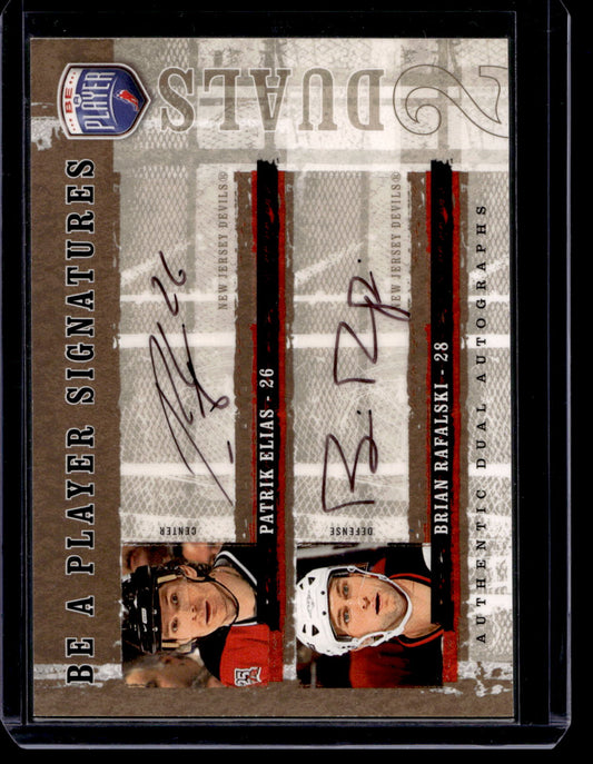 2006-07 Upper Deck Be a Player - Signatures Duals - Patrik Elias / Brian Rafalski #D-ER