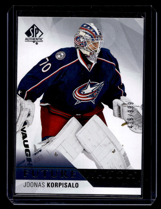 2015-16 Upper Deck SP Authentic - Future Watch - Joonas Korpisalo #213 /999 RC