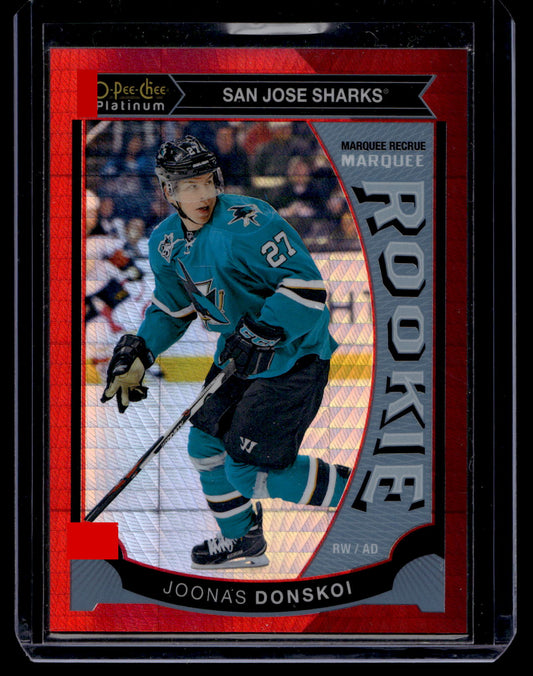 2015-16 Upper Deck O-Pee-Chee Platinum - Marquee Rookies Red Prism - Joonas Donskoi #M16 /149 RY