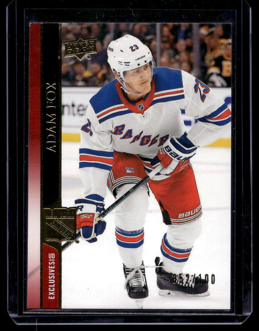 2020-21 Upper Deck - UD Exclusives - Adam Fox #121 /100