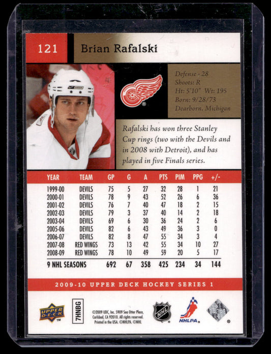 2009-10 Upper Deck - UD Exclusives - Brian Rafalski #121 /100