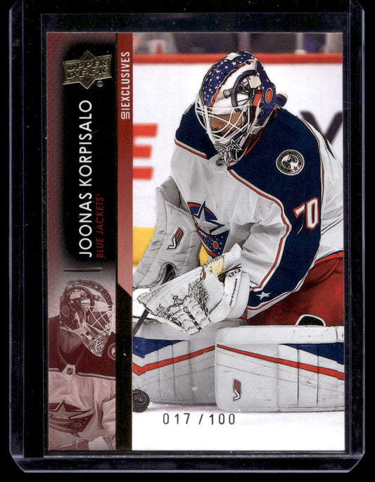 2021-22 Upper Deck - UD Exclusives - Joonas Korpisalo #304 /100