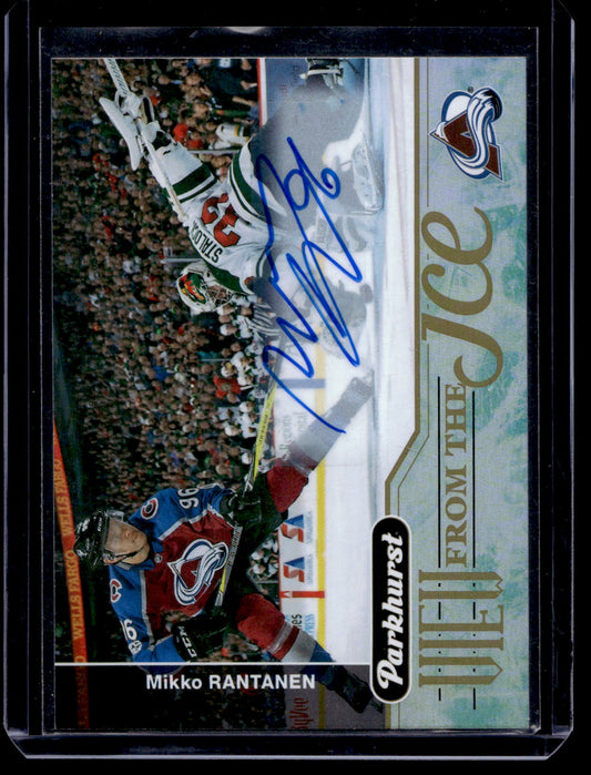 2018-19 Upper Deck Parkhurst - View from the Ice - Autographs - Mikko Rantanen #VI-15
