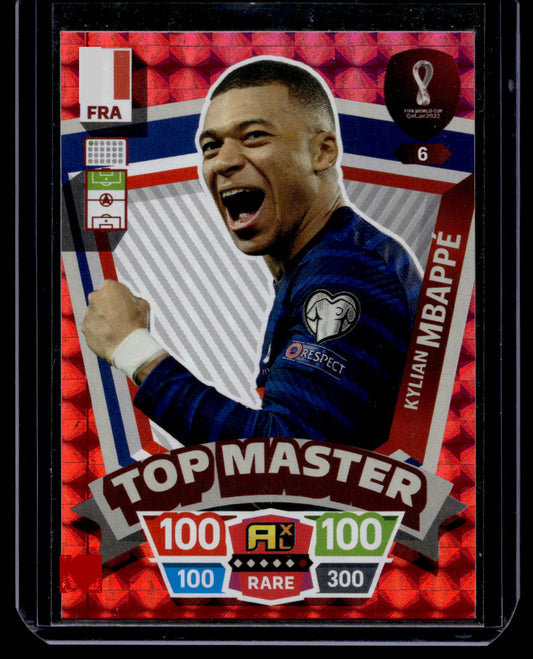2022 Panini Adrenalyn XL FIFA World Cup Qatar 2022 - Top Master - Kylian Mbappe #6