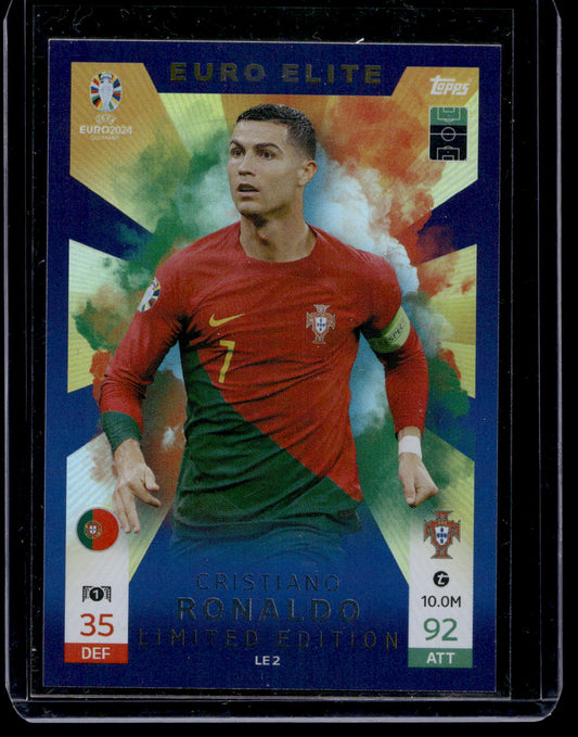 2024 Topps Match Attax UEFA Euro - Limited Edition - Cristiano Ronaldo #LE2