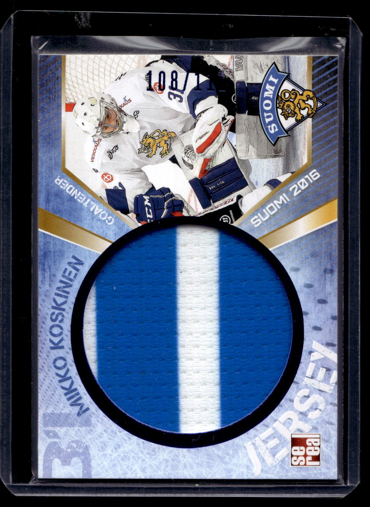 2016 Sereal Team Finland Jerseys - Mikko Koskinen #FIN-JER-002 /111