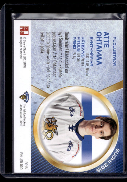2016 Sereal Team Finland Jerseys - Atte Ohtamaa #FIN-JER-009 /111