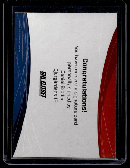 2011-12 SHL Signatures - Daniel Brodin
