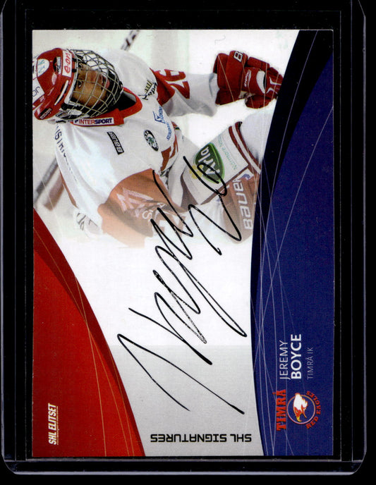 2011-12 SHL Signatures - Jeremy Boyce